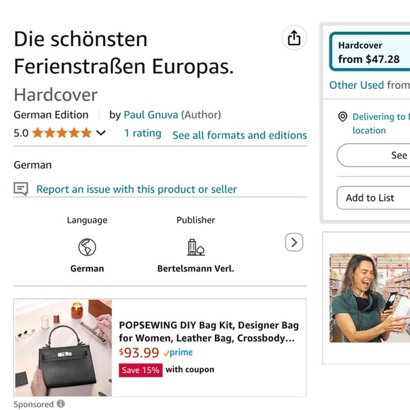 🇩🇪 The Most Beautiful Road Trips in Europe, Picture Book 📚 obviously German - Picture 11 of 16